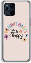 Case Company® - OPPO Find X3 Pro hoesje - Happy days - Soft Cover Telefoonhoesje - Bescherming aan alle Kanten en Schermrand