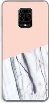 Case Company® - Xiaomi Redmi Note 9 Pro hoesje - A touch of peach - Soft Cover Telefoonhoesje - Bescherming aan alle Kanten en Schermrand