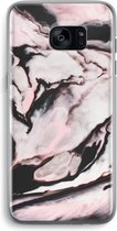 Case Company® - Samsung Galaxy S7 Edge hoesje - Roze stroom - Soft Cover Telefoonhoesje - Bescherming aan alle Kanten en Schermrand