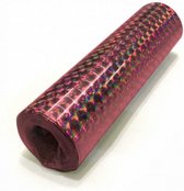 serpentines Holographic 4 meter papier lichtroze 18-delig