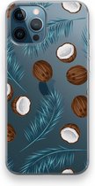 Case Company® - iPhone 12 Pro hoesje - Kokosnoot - Soft Cover Telefoonhoesje - Bescherming aan alle Kanten en Schermrand