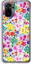 Case Company® - Xiaomi Redmi Note 10 Pro hoesje - Little Flowers - Soft Cover Telefoonhoesje - Bescherming aan alle Kanten en Schermrand