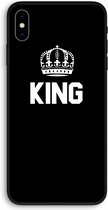 Case Company® - iPhone XS Max hoesje - King zwart - Biologisch Afbreekbaar Telefoonhoesje - Bescherming alle Kanten en Schermrand