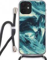 Case Company® - iPhone 12 mini hoesje met Koord - Dreaming About Whales - Telefoonhoesje met Zwart Koord - Extra Bescherming aan alle Kanten en Over de Schermrand