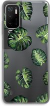 Case Company® - Xiaomi Poco M3 Pro 5G hoesje - Tropische bladeren - Soft Cover Telefoonhoesje - Bescherming aan alle Kanten en Schermrand