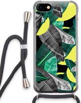 Case Company® - iPhone SE 2020 hoesje met Koord - Fantasie jungle - Telefoonhoesje met Zwart Koord - Extra Bescherming aan alle Kanten en Over de Schermrand