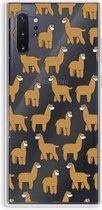 Case Company® - Samsung Galaxy Note 10 Plus hoesje - Alpacas - Soft Cover Telefoonhoesje - Bescherming aan alle Kanten en Schermrand