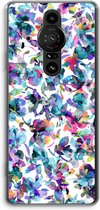 Case Company® - Sony Xperia Pro-I hoesje - Hibiscus Flowers - Soft Cover Telefoonhoesje - Bescherming aan alle Kanten en Schermrand