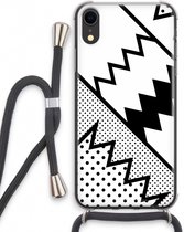 Case Company® - iPhone XR hoesje met Koord - Pop Art #5 - Telefoonhoesje met Zwart Koord - Extra Bescherming aan alle Kanten en Over de Schermrand