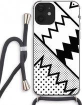 Case Company® - iPhone 12 mini hoesje met Koord - Pop Art #5 - Telefoonhoesje met Zwart Koord - Extra Bescherming aan alle Kanten en Over de Schermrand