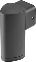 LED Tuinverlichting - Buitenlamp - Braytron Siron Down - 5W - Warm Wit 3000K - 1-lichts - Mat Antraciet - Ovaal - Aluminium - OSRAM LEDs