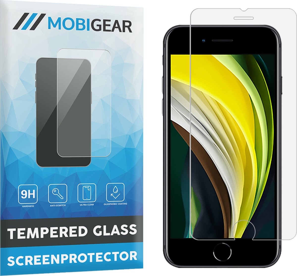 Mobigear Screenprotector geschikt voor Apple iPhone 6s Glazen | Mobigear Screenprotector - Case Friendly