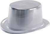 hoed metallic PVC zilver one-size