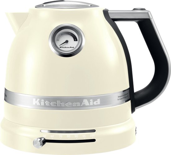 Kitchenaid Artisan 5KEK1522EAC - Waterkoker digitale precisie 1 L - Amandelwit bol.com