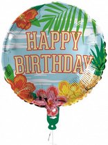 folieballon Happy Birthday Paradise 45 cm