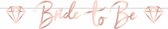 slinger Bride to Be dames 180 cm papier roze