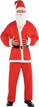 verkleedpak Kerstman heren katoen rood 6-delig maat L