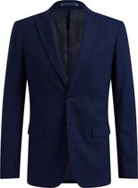 WE Fashion Heren slim fit blazer met structuur en stretch