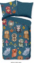 Bettwasche Owls - kids Good Morning nr.30234 petrol