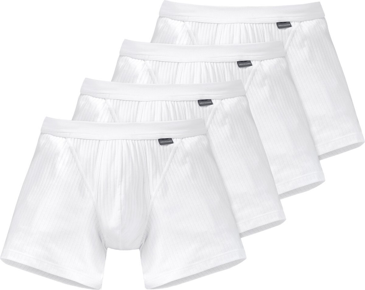 Schiesser Heren short 4 pack Cotton Essentials Authenti
