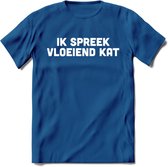 Ik Spreek Vloeiend Kat - Katten T-Shirt Kleding Cadeau | Dames - Heren - Unisex | Kat / Dieren shirt | Grappig Verjaardag kado | Tshirt Met Print | - Donker Blauw - XL