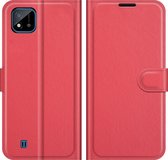 Realme C11 (2020) Hoesje - Mobigear - Classic Serie - Kunstlederen Bookcase - Rood - Hoesje Geschikt Voor Realme C11 (2020)