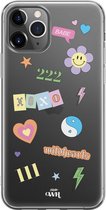 xoxo Wildhearts case voor iPhone 12 Pro - Wildhearts Icons Colors - xoxo Wildhearts Transparant Case