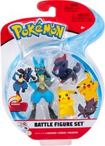 Pokemon Battle Figure 3-Pack (Pikachu, Zorua, Lucario)