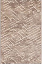 Magic Floor - Tapijt - Woonkamer - Vloerkleed Gabardin 12465 - Beige - Polyester - (150x80cm)