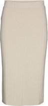 Vero Moda Rok Vmaggi Rib Pincil Skirt Noos 10265438 Silver Lining Dames Maat - M