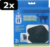 2x CATIT FILTER KATTENBAK 2ST 16X15