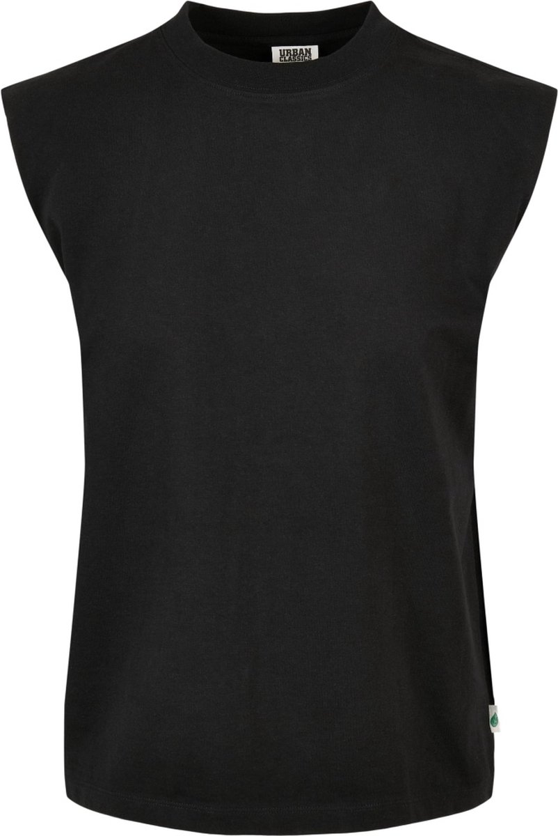 Urban Classics Organic Heavy Padded Shoulder Mouwloze top M Zwart