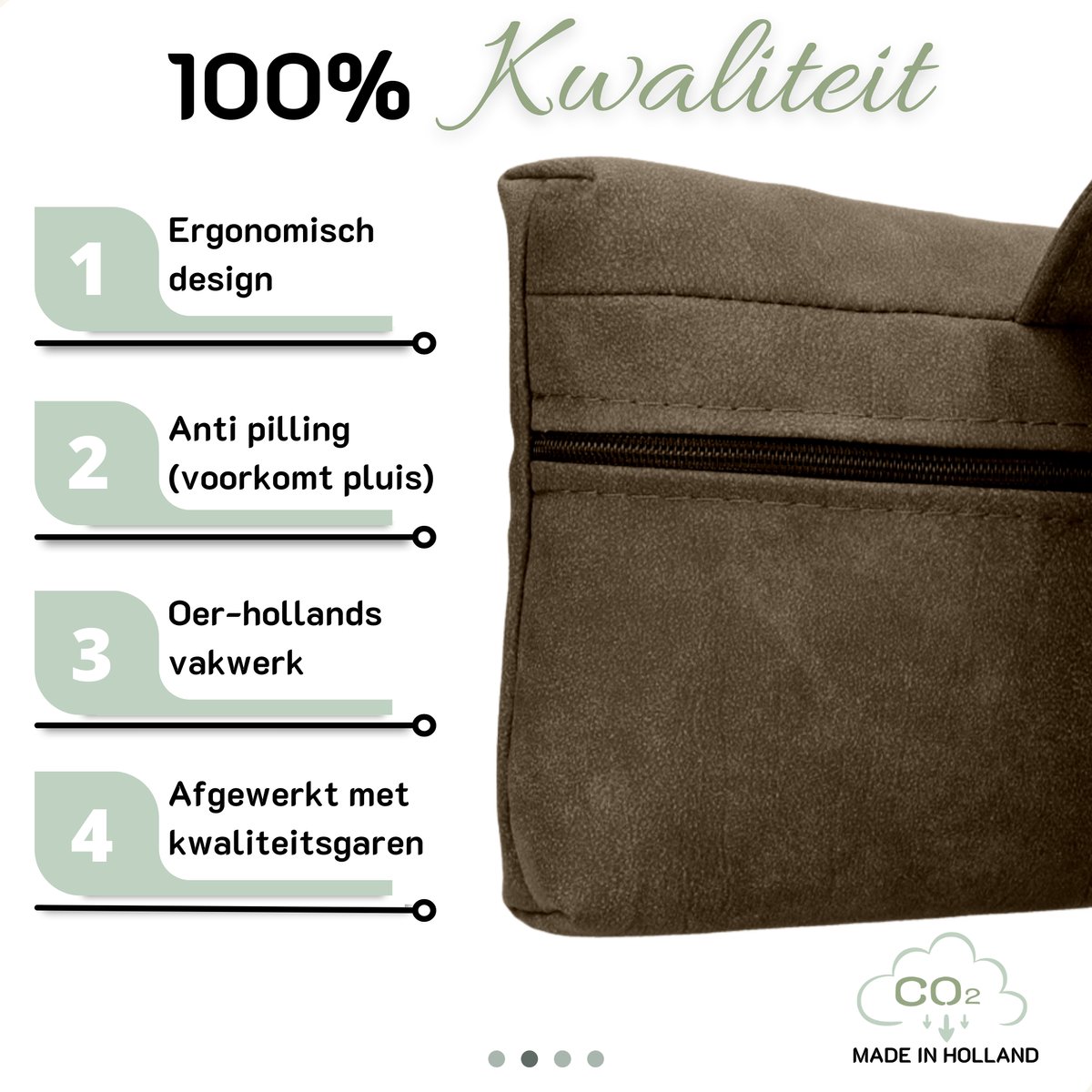 Cohoso® Handgemaakt Ergonomisch Rugkussen onderrug - Rugsteun - Lendensteun - Lendekussen - Sta op stoel - Kussen relaxstoel - Bureaustoel - Lendesteun - lendenkussen - auto - Fauteuil - zitstoel – Orthopedisch - Rugklachten - Thuiswerken - Bruin – foto 7