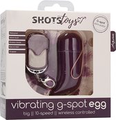 Wireless Vibrating G-Spot Egg - Big - Purple - G-Spot Vibrators black