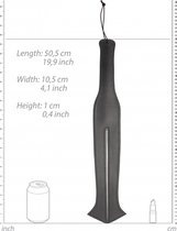 Two Finger Paddle Tawse - Black - Bondage Toys black