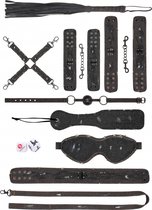 Denim Bondage Kit - Tough Denim Style - Black - Kits black