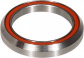 balhoofdlager 1 1/8 inch 6,5 mm 45Â° staal zilver/rood