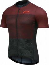 fietsshirt P-Transform heren polyester bordeaux mt L