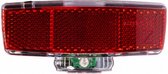 achterlicht Block led batterij bagagedrager rood