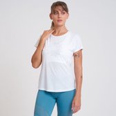 Het Dare2B Crystallize T-shirt met korte mouwen - dames - zacht - grafisch - Wit