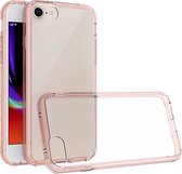 Apple iPhone SE (2022) Hoesje - Mobigear - Crystal Serie - Hard Kunststof Backcover - Transparant / Roze - Hoesje Geschikt Voor Apple iPhone SE (2022)