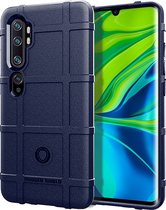 Xiaomi Mi Note 10 Pro Hoesje - Mobigear - Rugged Shield Serie - TPU Backcover - Blauw - Hoesje Geschikt Voor Xiaomi Mi Note 10 Pro