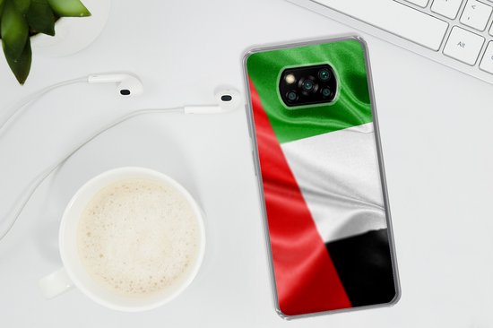 Coque Xiaomi Poco X3 Pro - Drapeau des Emirats Arabes Unis - Coque de téléphone en Siliconen