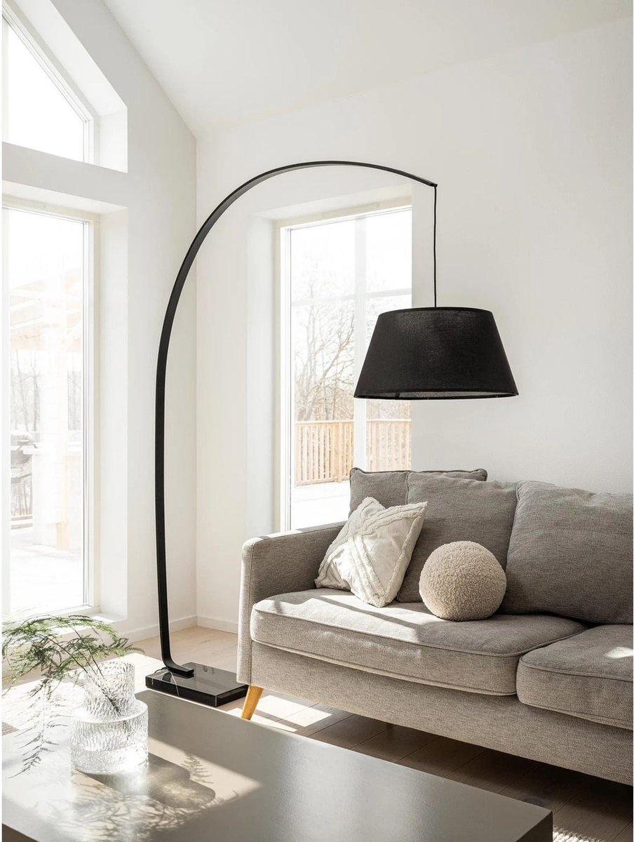 PR Home - Vloerlamp Arc Zwart 190 cm