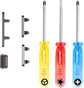 MMOBIEL Complete Knoppenset voor iPhone 12 - Mute Knop - Aan/Uit - Volume - Zwart