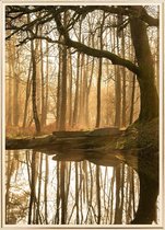 Poster Met Metaal Gouden Lijst - Lake District Poster