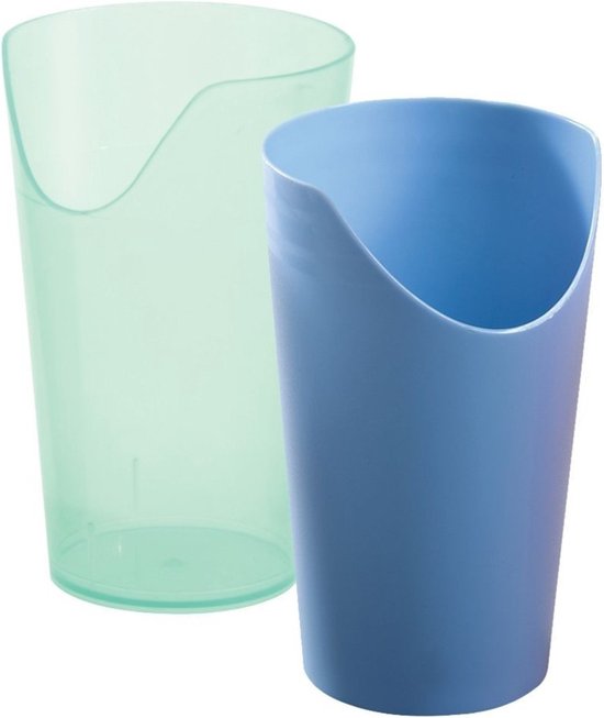 Comforthulpmiddelen Beker met neusuitsparing - blauw