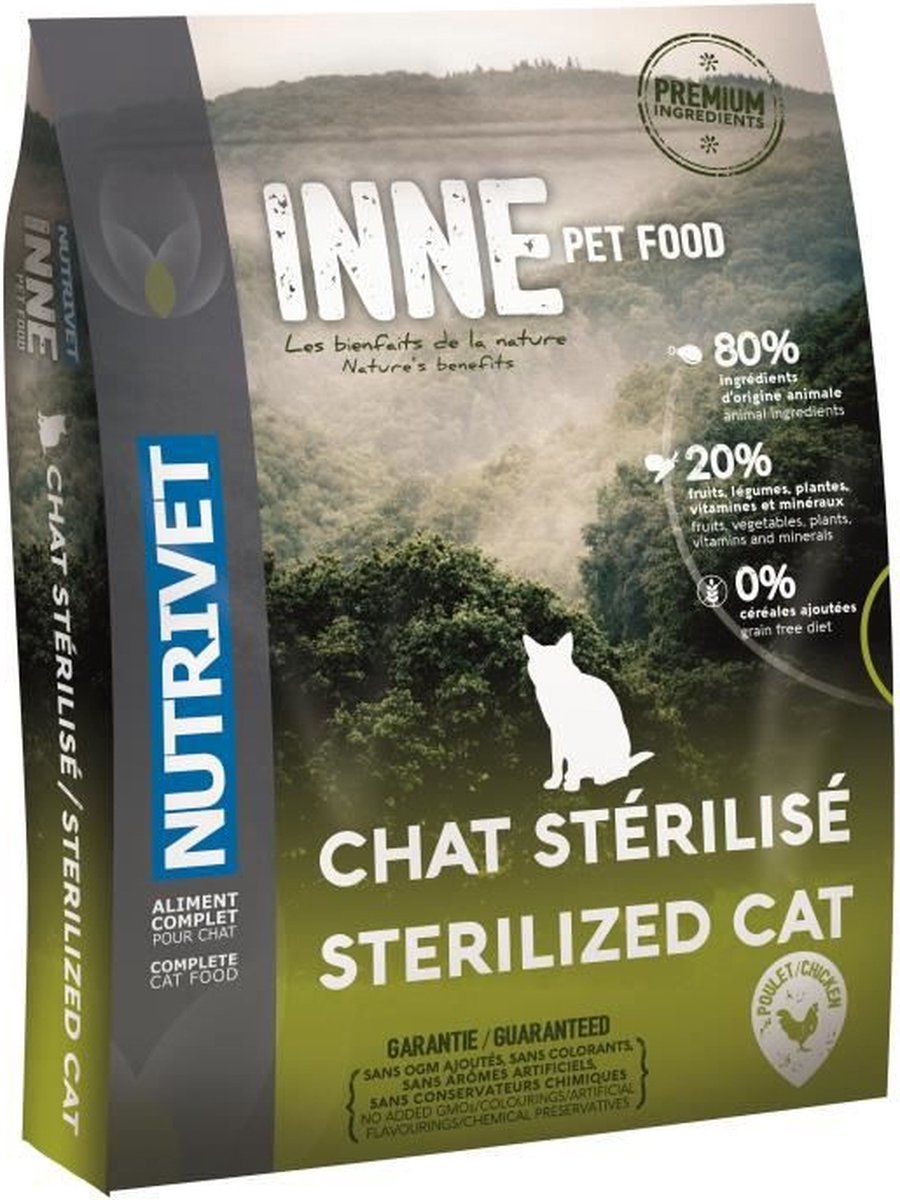 Nutrivet NUTRIVET Inne Kroketten - Voor gesteriliseerde kat - 1,5 kg