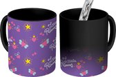 Magische Mok - Foto op Warmte Mokken - Koffiemok - Prinses - Patronen - Kroon - Quotes - Magic Mok - Beker - 350 ML - Theemok