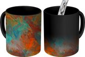 Magische Mok - Foto op Warmte Mokken - Abstract - Verf - Patronen - Magic Mok - Beker - 350 ML - Uitdeelcadeautjes